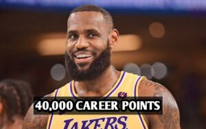 LeBron James is just a few points away from reaching 40K career points